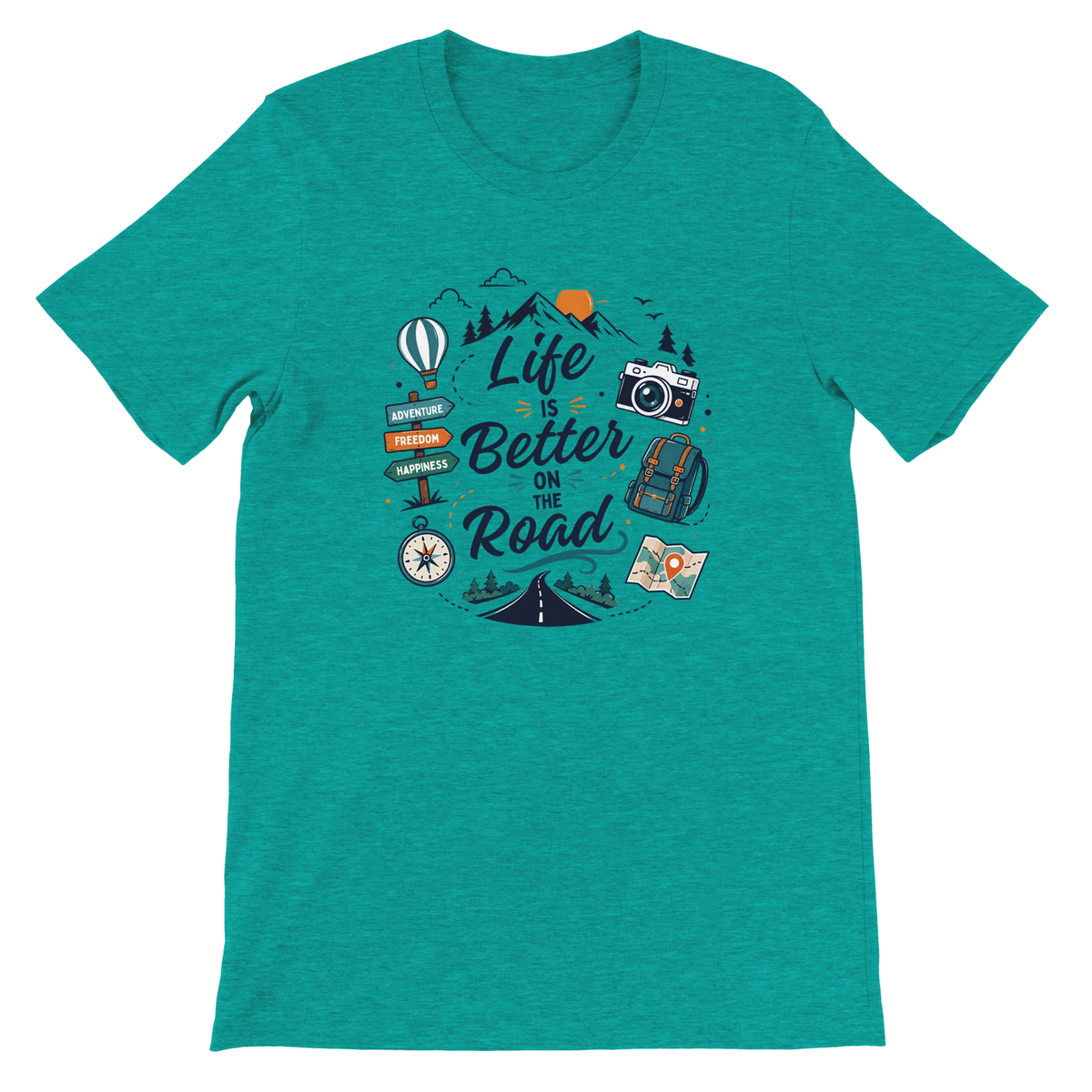 Life Is Better on the Road Graphic T-Shirt